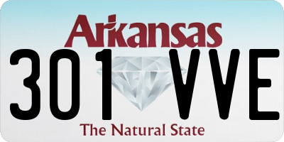 AR license plate 301VVE