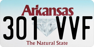 AR license plate 301VVF