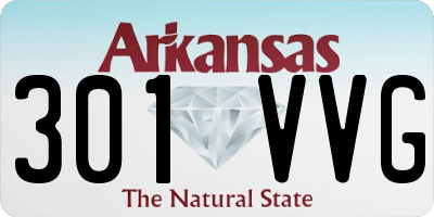 AR license plate 301VVG