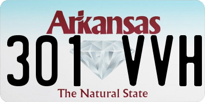 AR license plate 301VVH