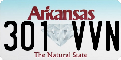 AR license plate 301VVN
