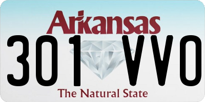 AR license plate 301VVO