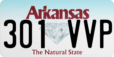 AR license plate 301VVP