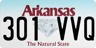 AR license plate 301VVQ