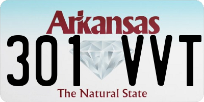 AR license plate 301VVT