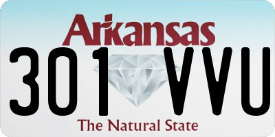 AR license plate 301VVU