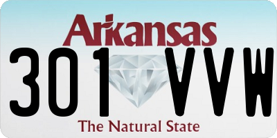 AR license plate 301VVW