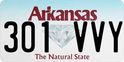 AR license plate 301VVY