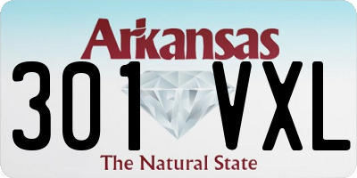 AR license plate 301VXL