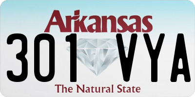 AR license plate 301VYA