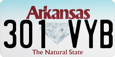 AR license plate 301VYB