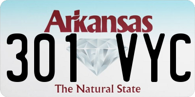 AR license plate 301VYC