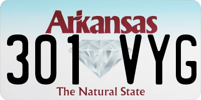 AR license plate 301VYG