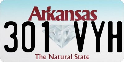 AR license plate 301VYH