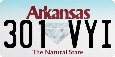 AR license plate 301VYI