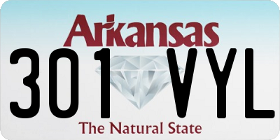 AR license plate 301VYL