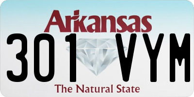AR license plate 301VYM