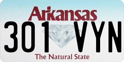 AR license plate 301VYN