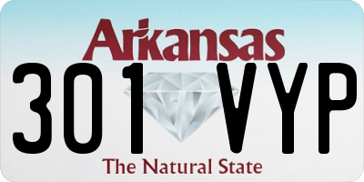 AR license plate 301VYP