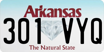 AR license plate 301VYQ