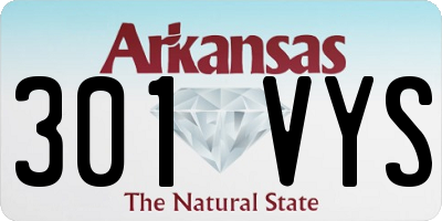 AR license plate 301VYS