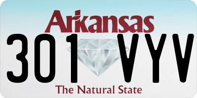 AR license plate 301VYV