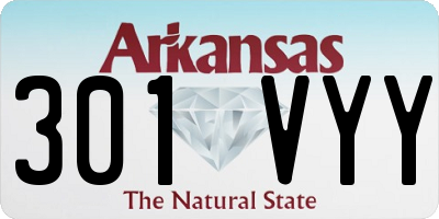 AR license plate 301VYY