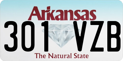 AR license plate 301VZB