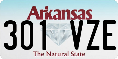 AR license plate 301VZE