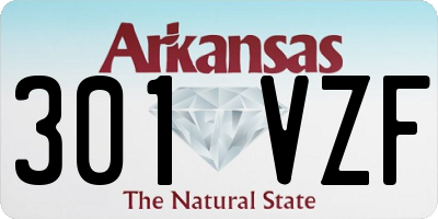 AR license plate 301VZF