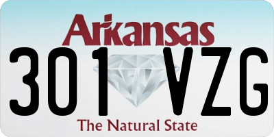 AR license plate 301VZG