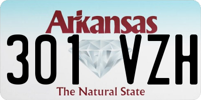 AR license plate 301VZH