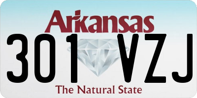 AR license plate 301VZJ