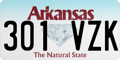 AR license plate 301VZK