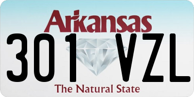 AR license plate 301VZL