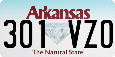 AR license plate 301VZO