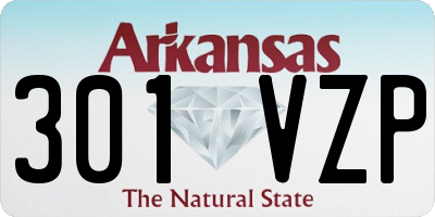 AR license plate 301VZP
