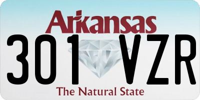 AR license plate 301VZR