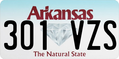 AR license plate 301VZS