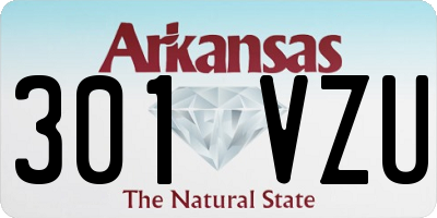 AR license plate 301VZU