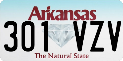 AR license plate 301VZV