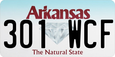 AR license plate 301WCF