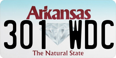 AR license plate 301WDC