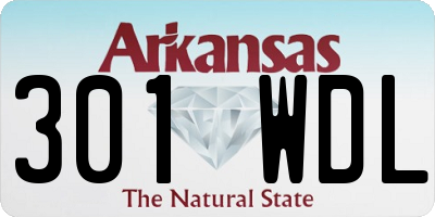 AR license plate 301WDL