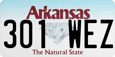 AR license plate 301WEZ