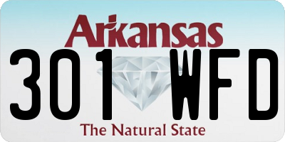 AR license plate 301WFD
