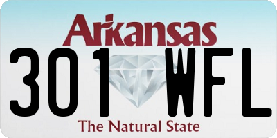 AR license plate 301WFL