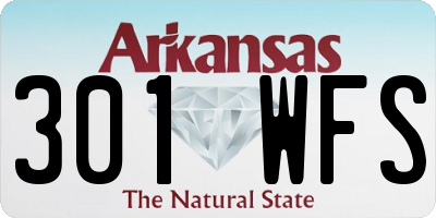 AR license plate 301WFS