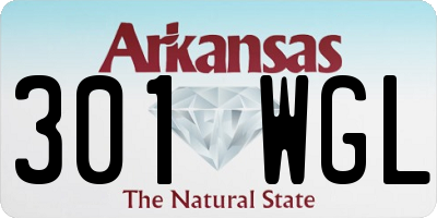 AR license plate 301WGL