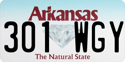 AR license plate 301WGY
